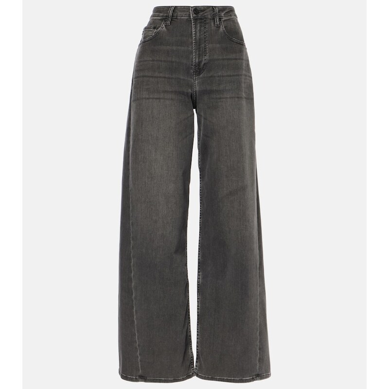 AG Jeans Mid-rise wide-leg jeans