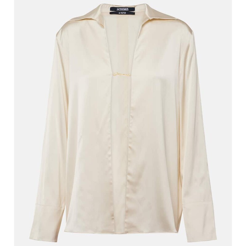 Jacquemus La Chemise Notte satin top