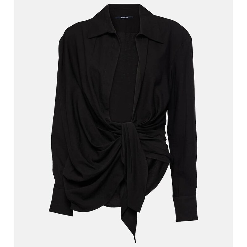 Jacquemus La Chemise Bahia tie-detail top