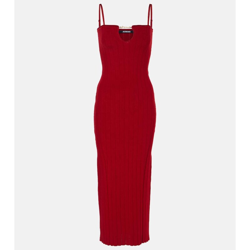 Jacquemus La Robe Sierra Bretelles midi dress