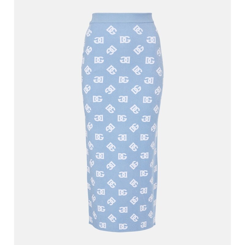 Dolce&Gabbana Logo midi skirt