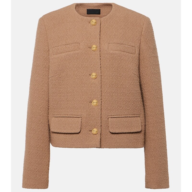 Nili Lotan Paige cropped tweed bouclé jacket