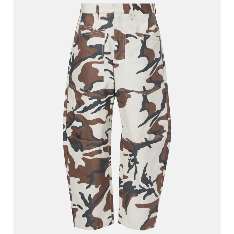 Nili Lotan Shon camouflage cotton cargo pants