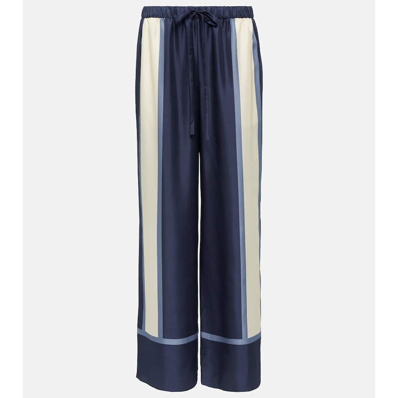 SIR Dazed printed silk palazzo pants