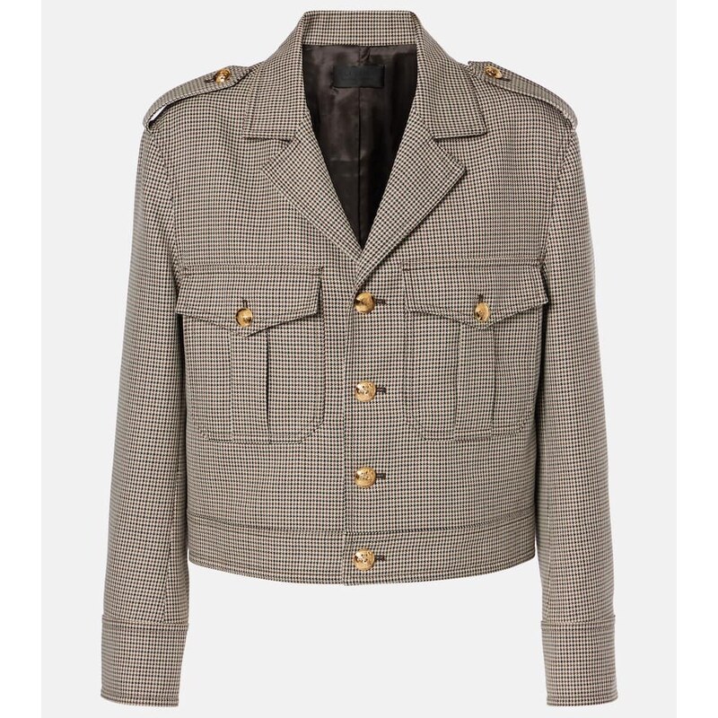 Nili Lotan Lise cropped virgin wool jacket