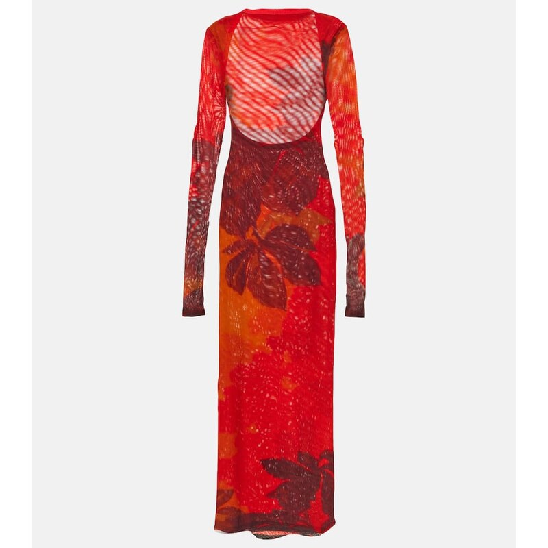 SIR Libertine printed cutout maxi dress