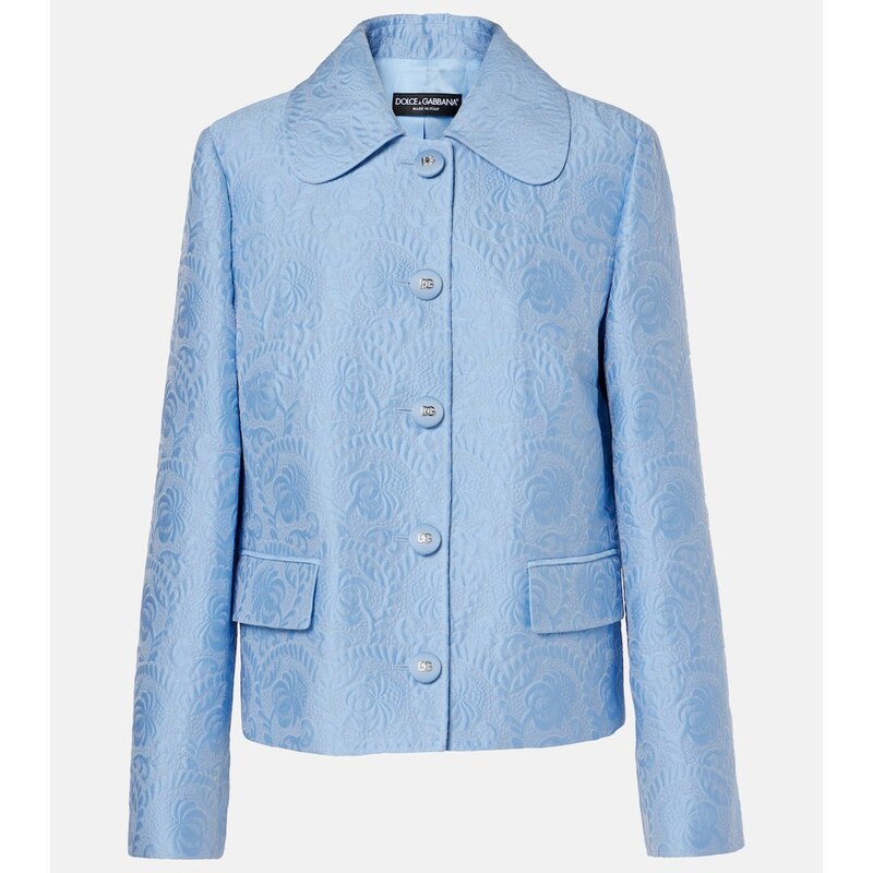 Dolce&Gabbana Cotton and silk-blend jacquard jacket