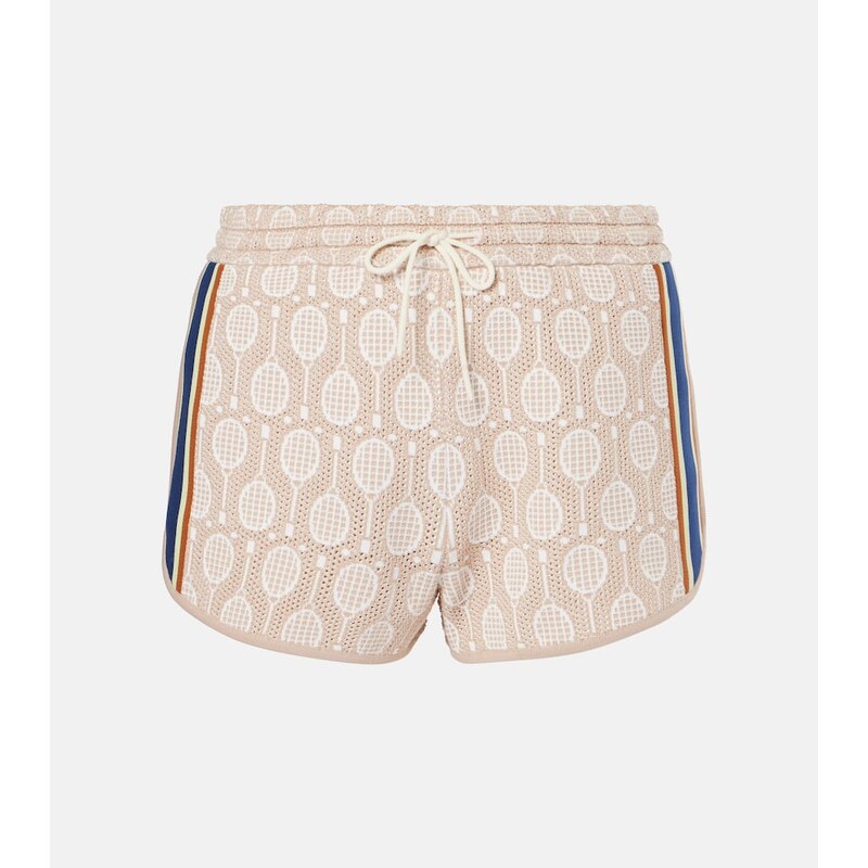 Tory Sport Low-rise jacquard shorts