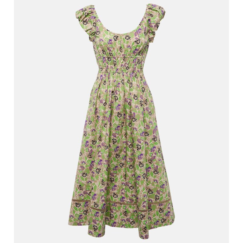 Tory Burch Floral cotton midi dress