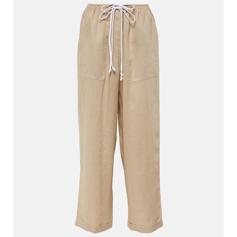 Tory Burch Linen wide-leg pants