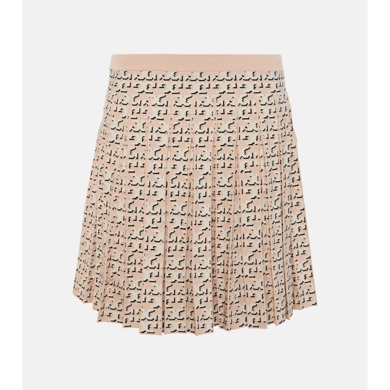 Tory Burch Monogram pleated miniskirt
