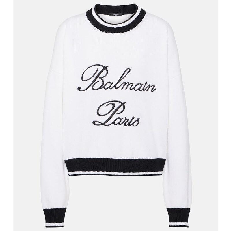 Balmain Balmain Signature embroidered sweater