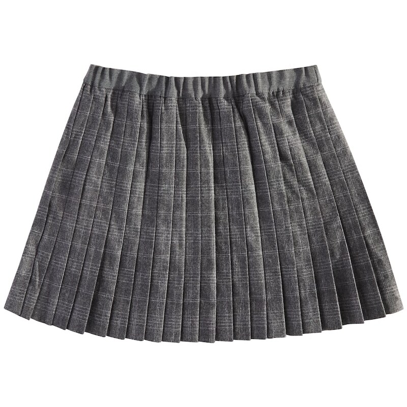Bonpoint Jais pleated checked flannel skirt