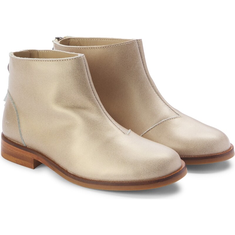 Bonpoint Giara metallic leather ankle boots
