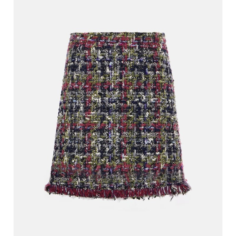 Etro Wool-blend tweed miniskirt