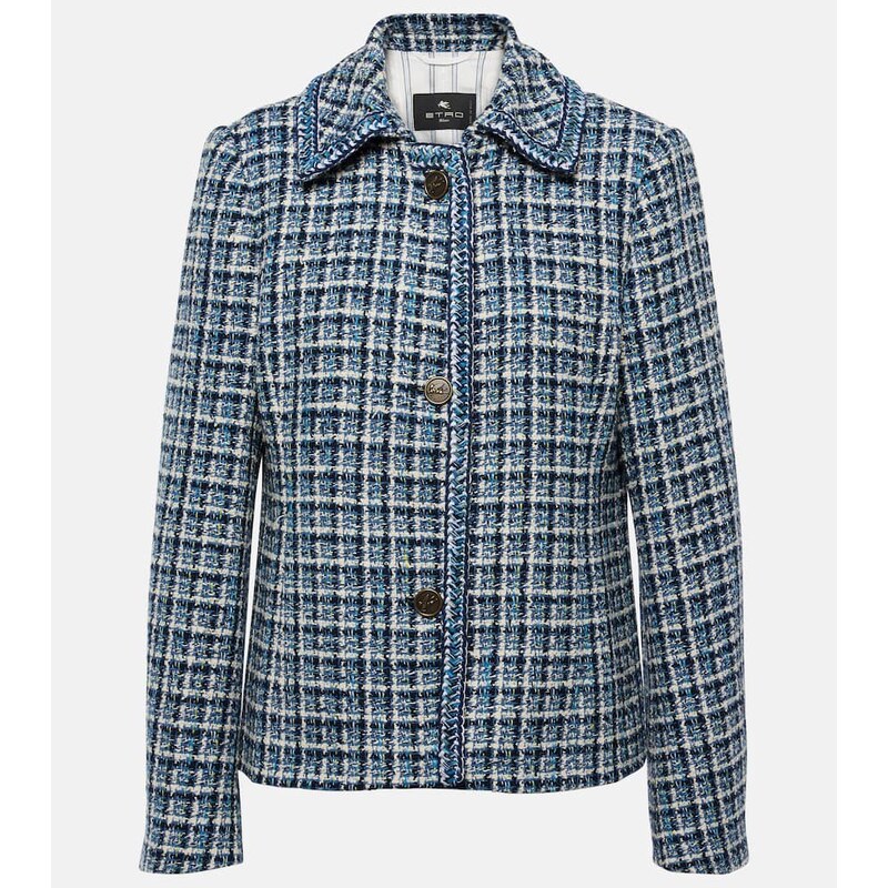 Etro Cotton-blend tweed jacket
