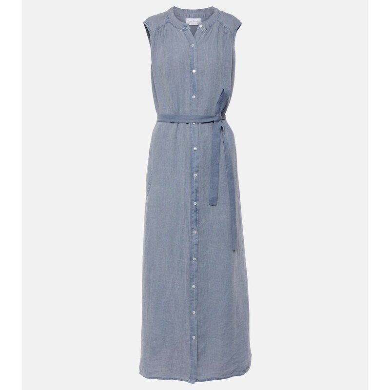 Velvet Luna linen maxi dress