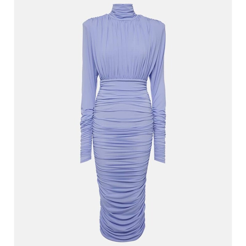 Alex Perry Ruched crÃªpe jersey midi dress