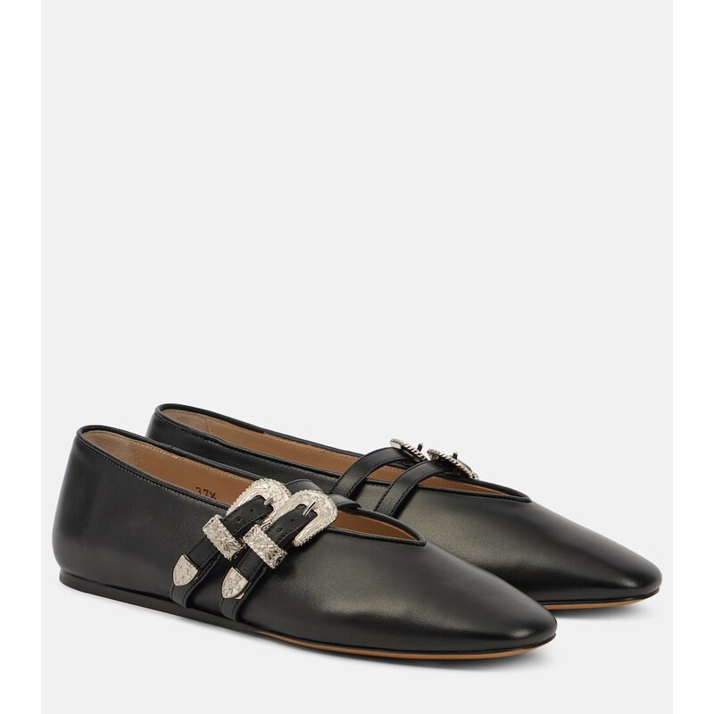Le Monde Béryl Claudia leather ballet flats