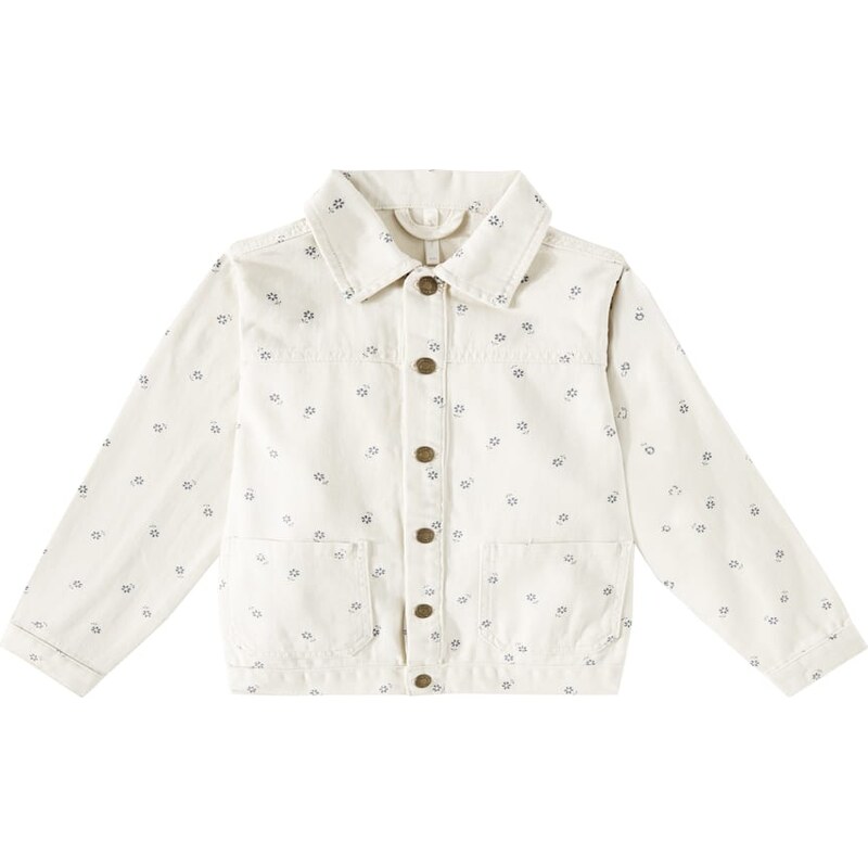 Rylee + Cru Chore floral denim jacket
