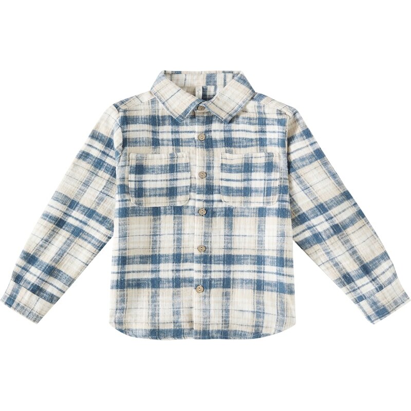 Rylee + Cru Plaid cotton shirt