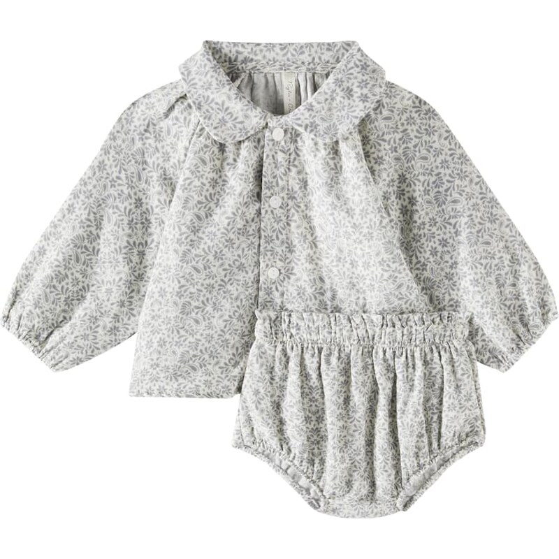 Rylee + Cru Baby Nellie cotton shirt and bloomers set