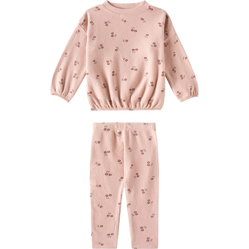 Rylee + Cru Spongey printed sweater and leggings set