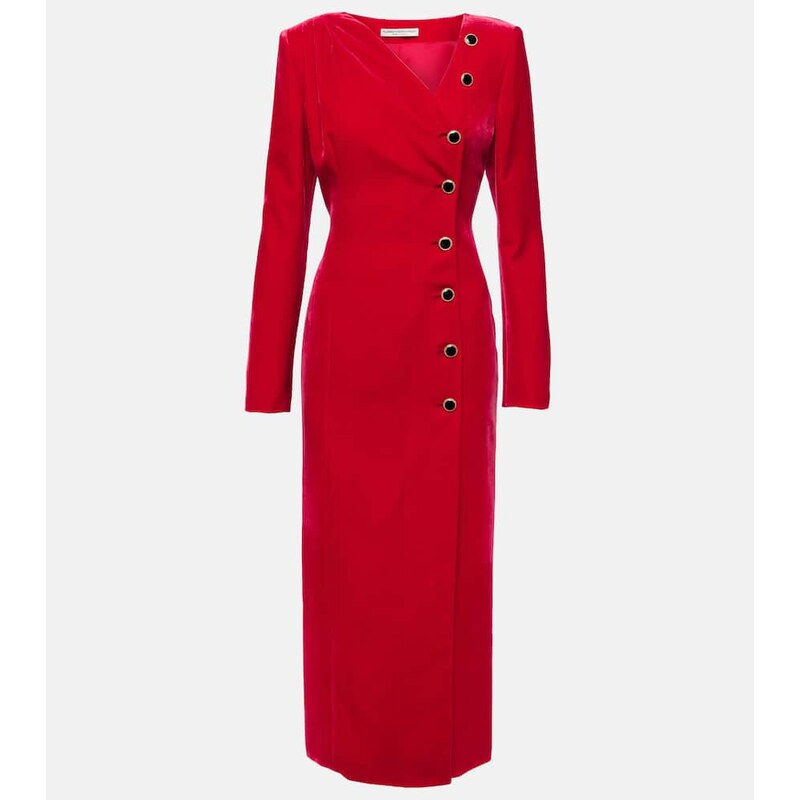 Alessandra Rich Velvet midi dress