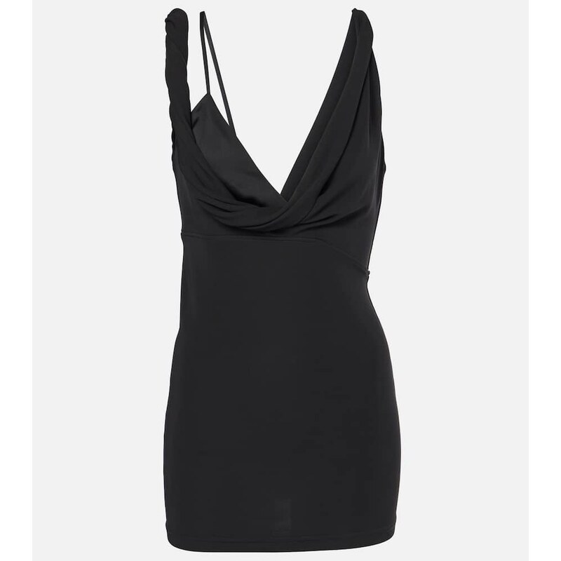 Toteme Draped crÃªpe jersey top