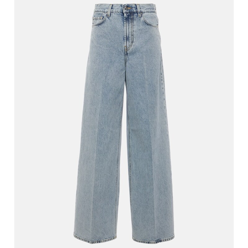 Toteme High-rise wide-leg jeans