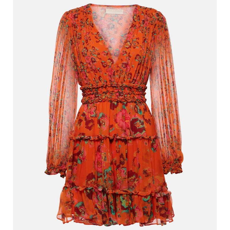 Ulla Johnson Lya floral silk minidress
