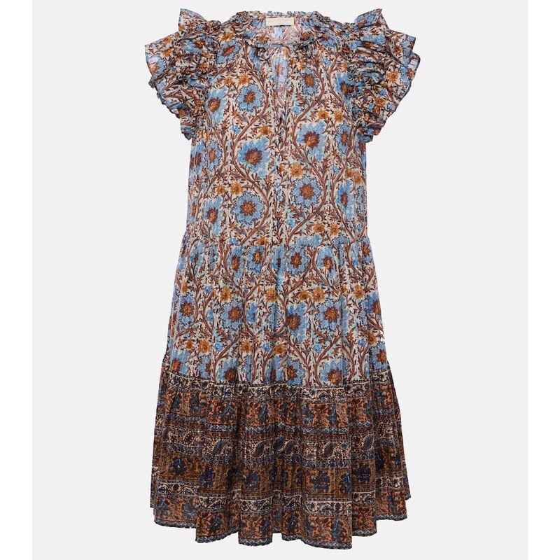 Ulla Johnson Coletta ruffled cotton-blend minidress