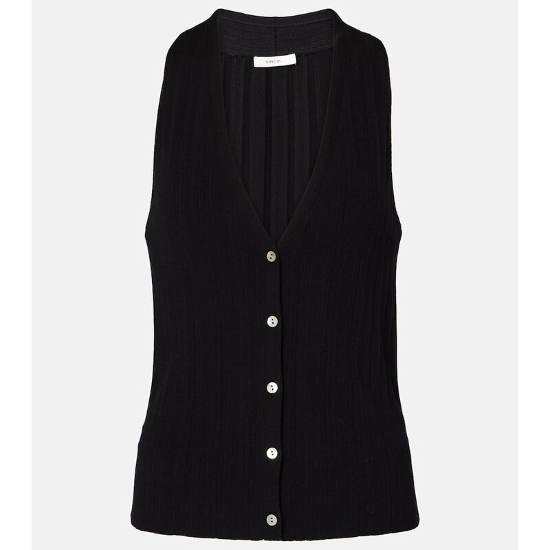 Vince Cotton-blend tank top