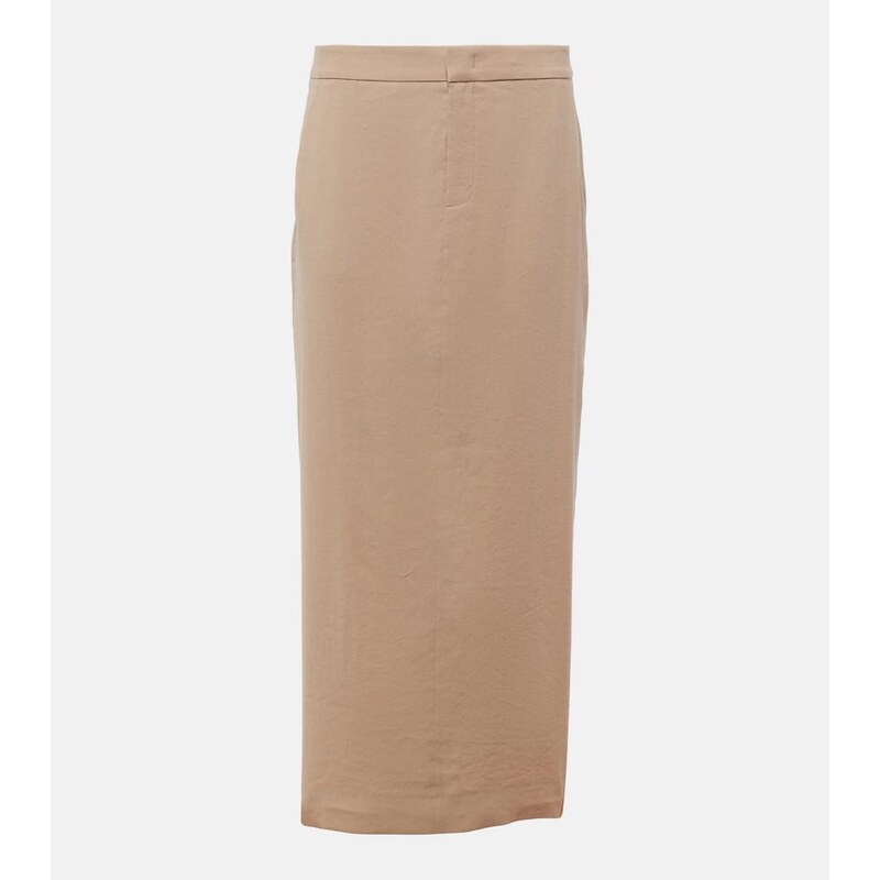 Vince Linen-blend maxi skirt