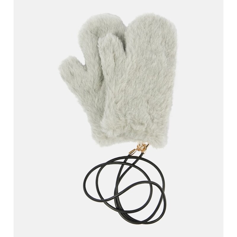 Max Mara Ombrato teddy mittens