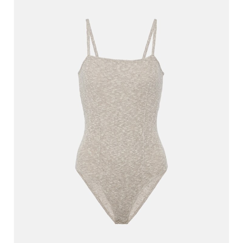 Magda Butrym Knitted linen and cotton bodysuit