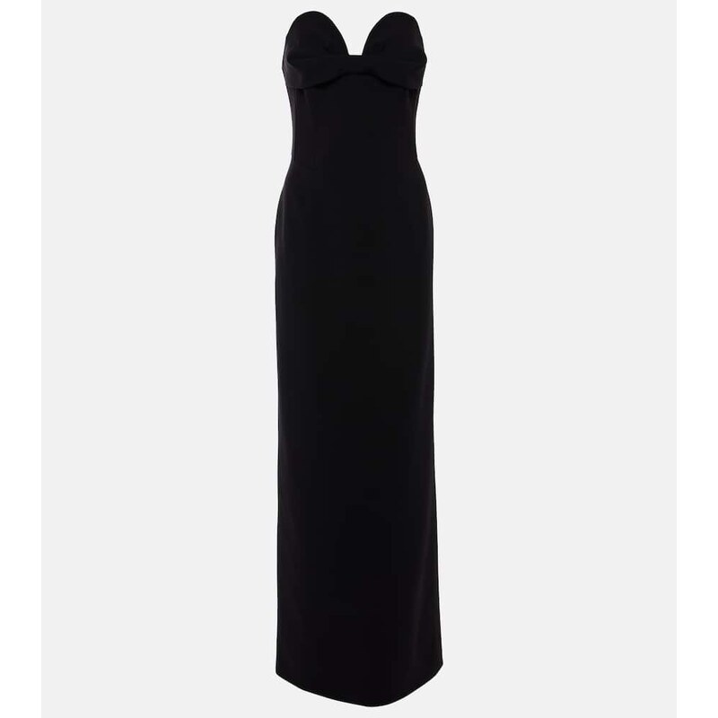 Magda Butrym Draped wool-blend bustier gown