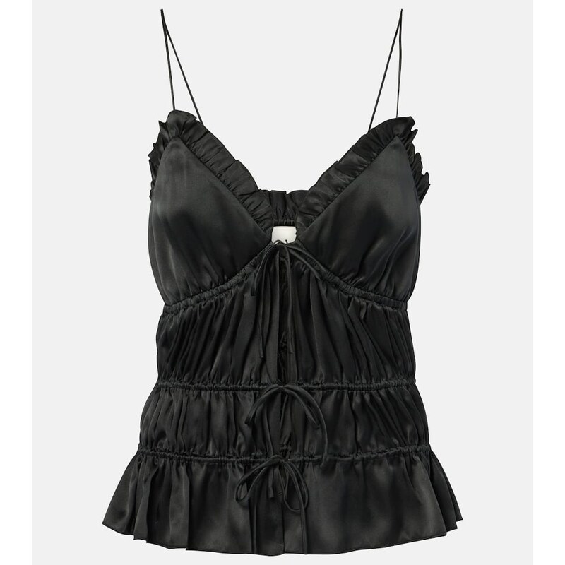 Tove Keonie gathered silk top