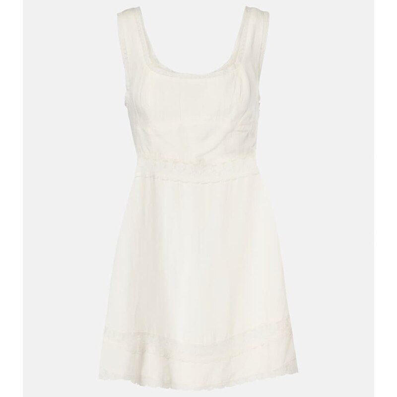 Rixo Ronan lace-trimmed minidress