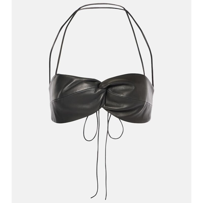 The Sei Leather bra top