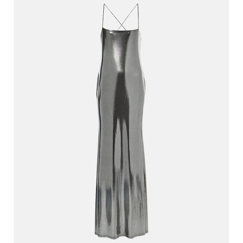 The Sei Metallic jersey gown