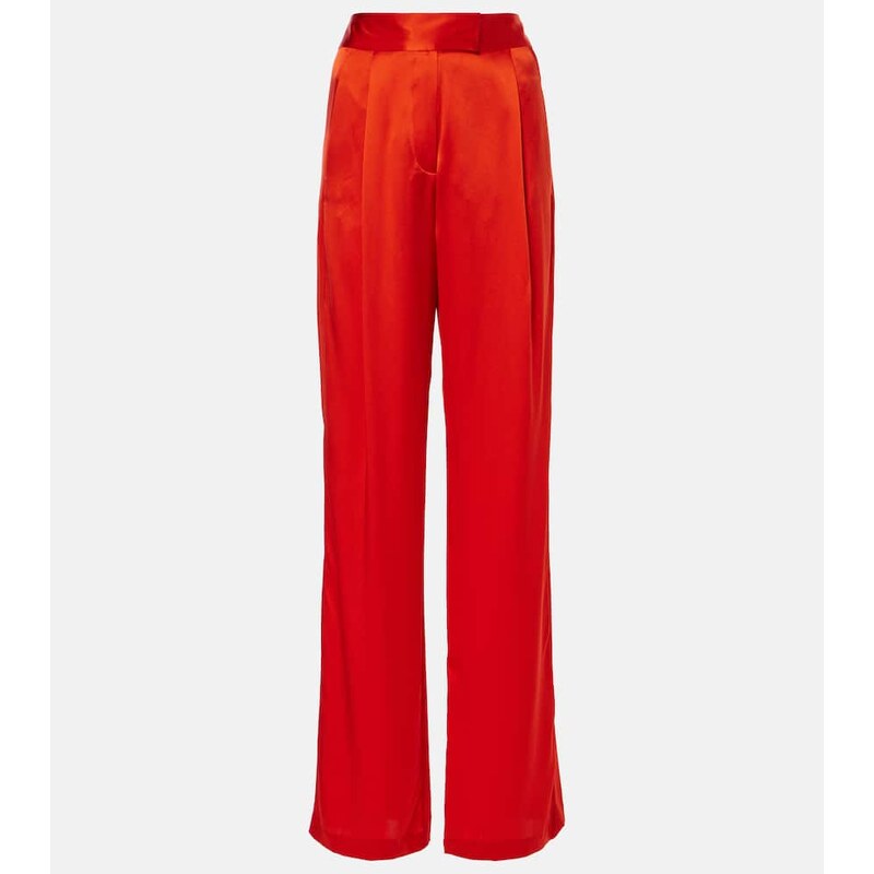 The Sei High-rise silk satin wide-leg pants