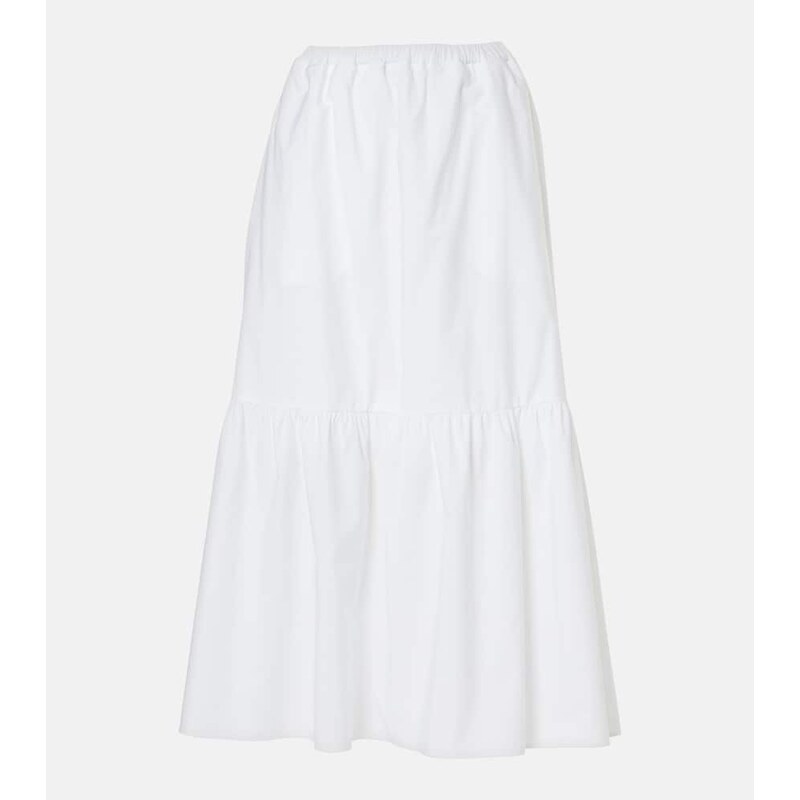 Patou Tiered cotton maxi skirt