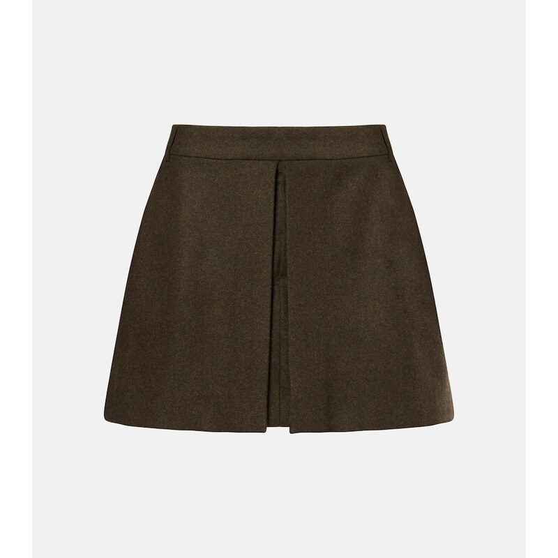 Ami Paris Wool flannel miniskirt
