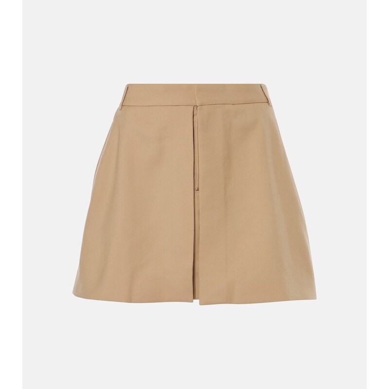 Ami Paris Wool gabardine miniskirt