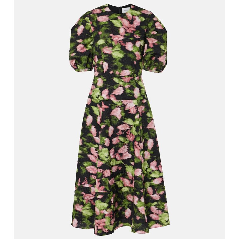Erdem Floral matelassÃ midi dress