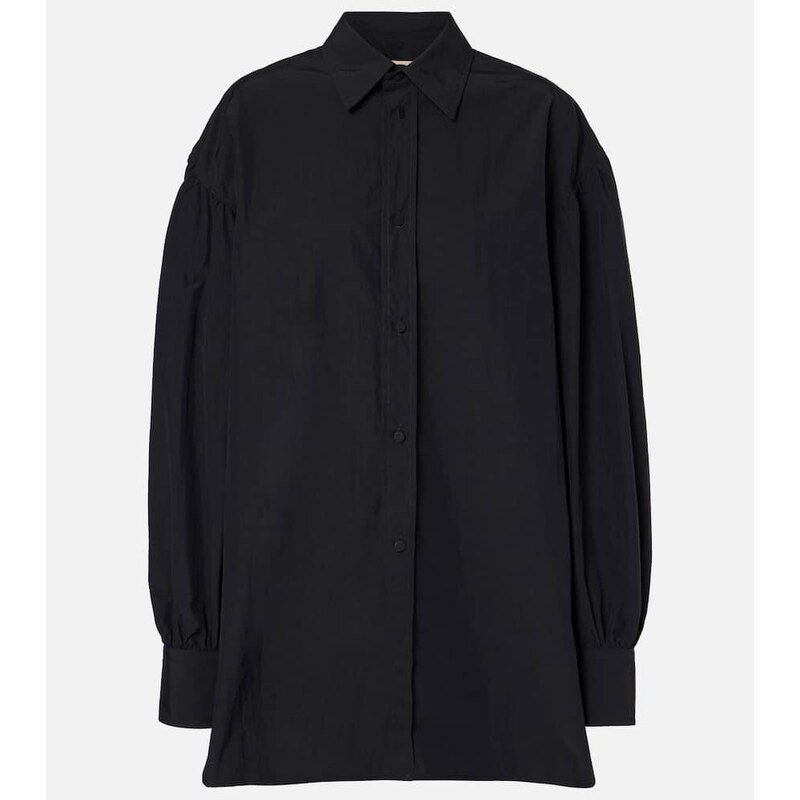 Plan C Oversized crÃªpe shirt