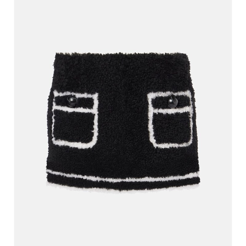 Blancha Shearling miniskirt