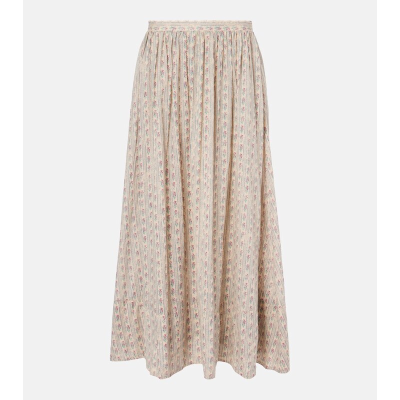 Polo Ralph Lauren Floral cotton midi skirt