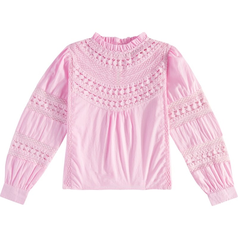 The New Society Broderie anglaise cotton blouse